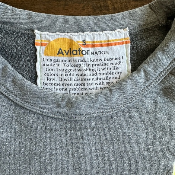 Aviator Nation cropped sweatshirt - Picture 6 of 7